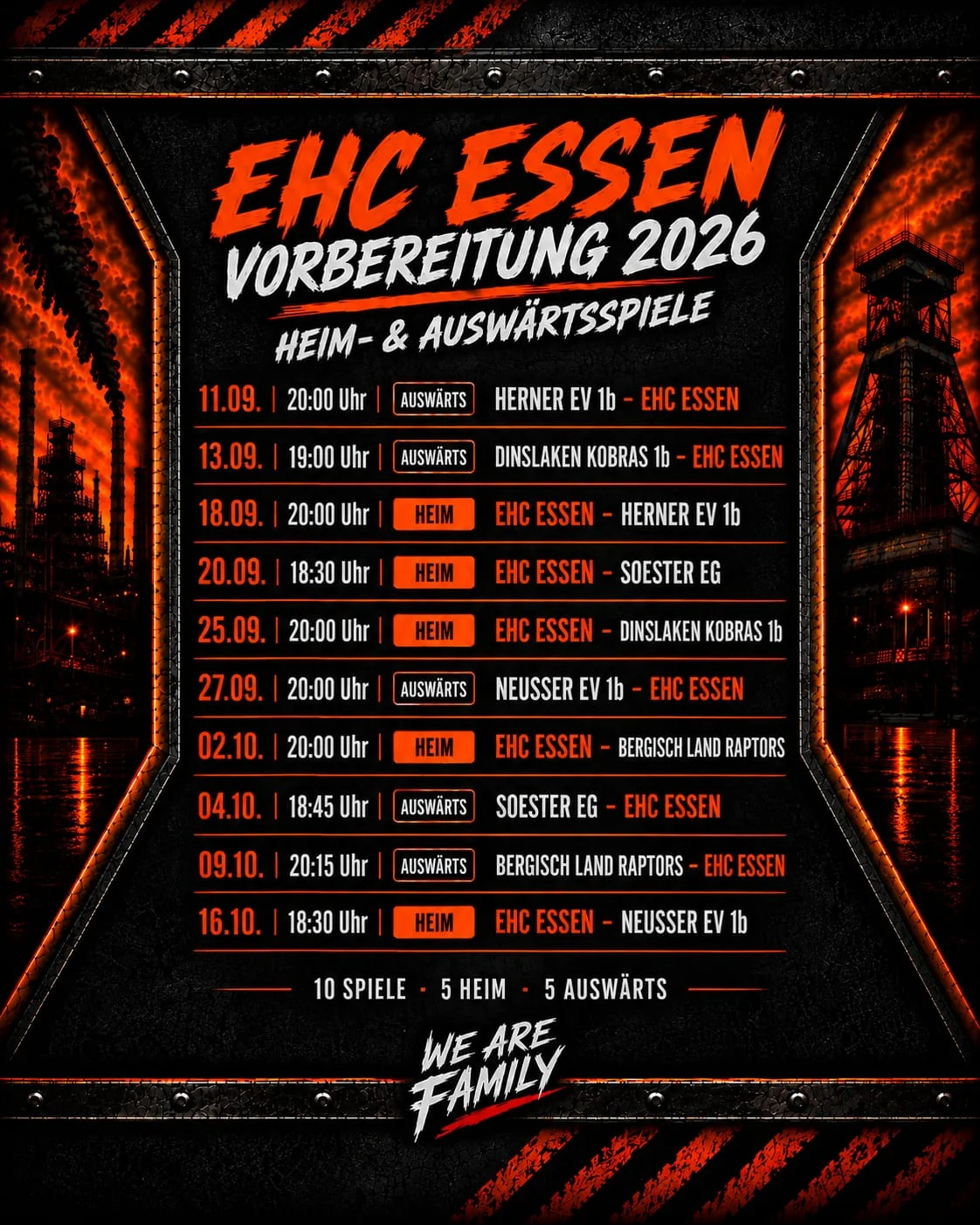 Spielplan Vorbereitungsspiele