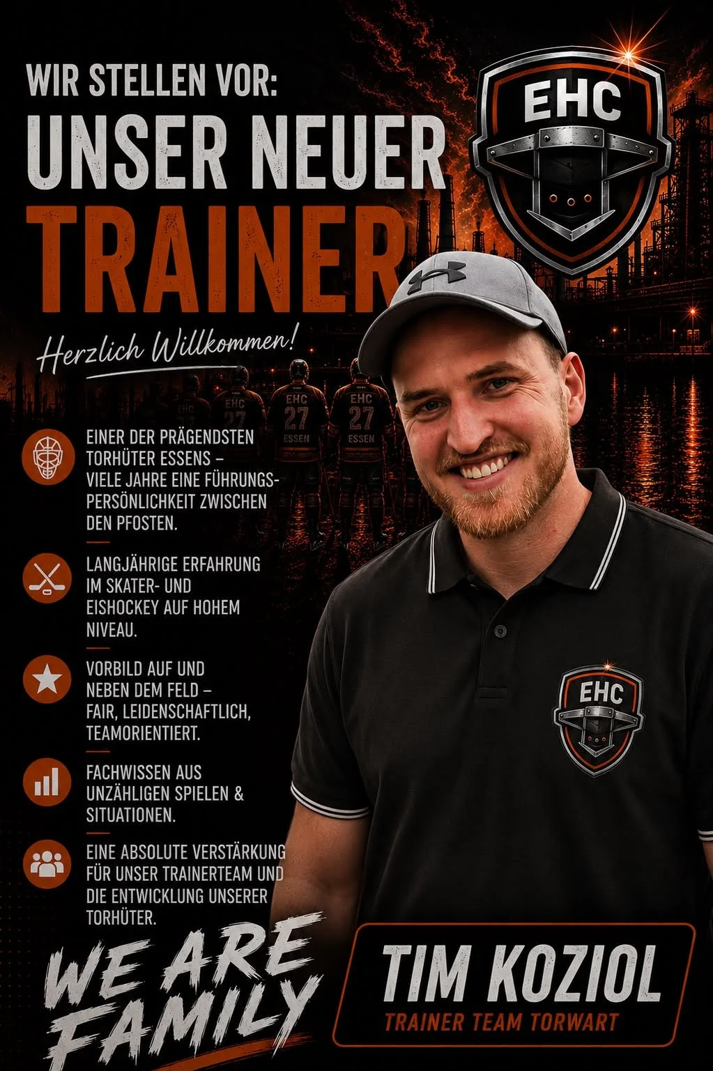 Neu im Trainerteam: Tim Koziol