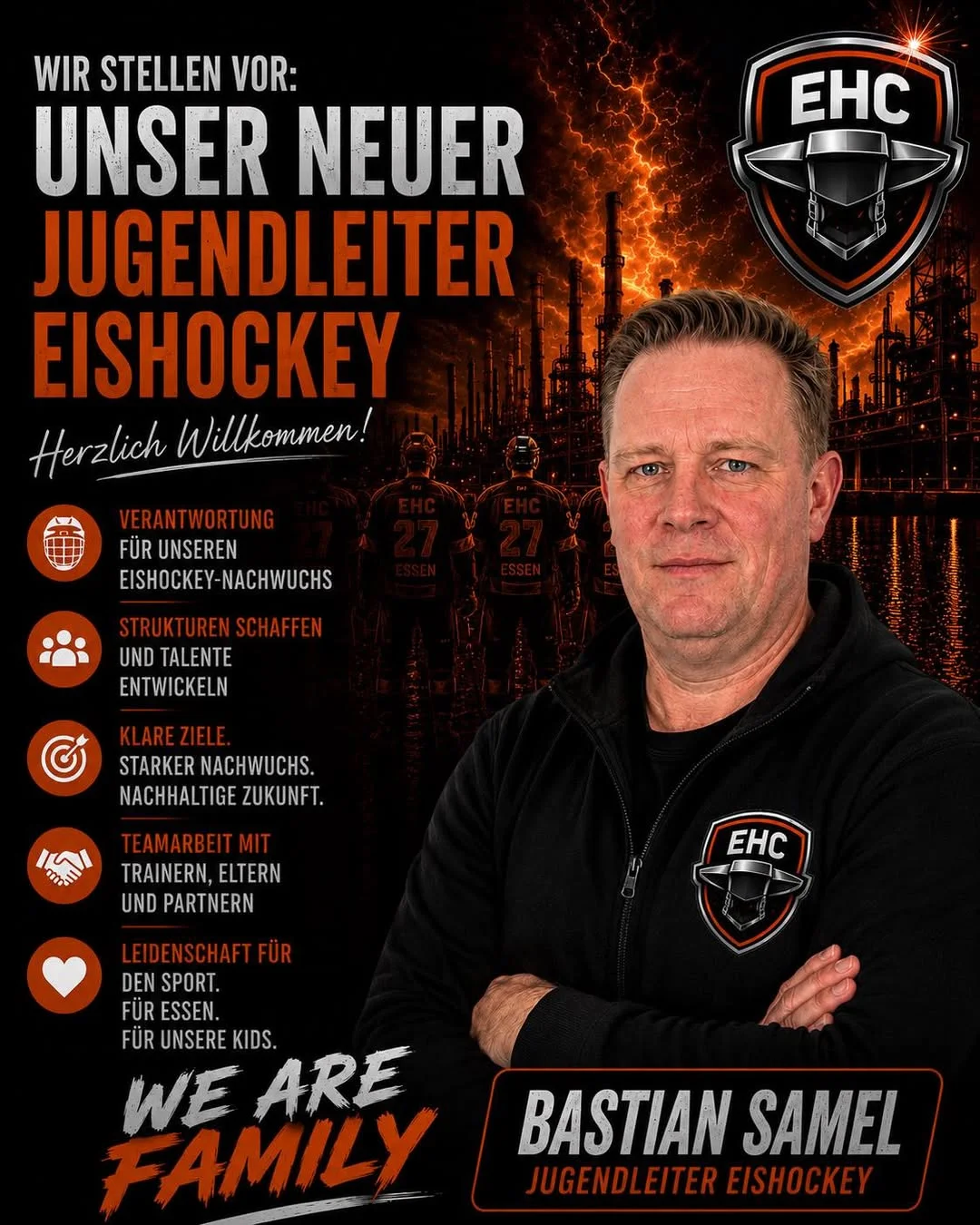 Jugendleiter Eishockey Bastian Samel