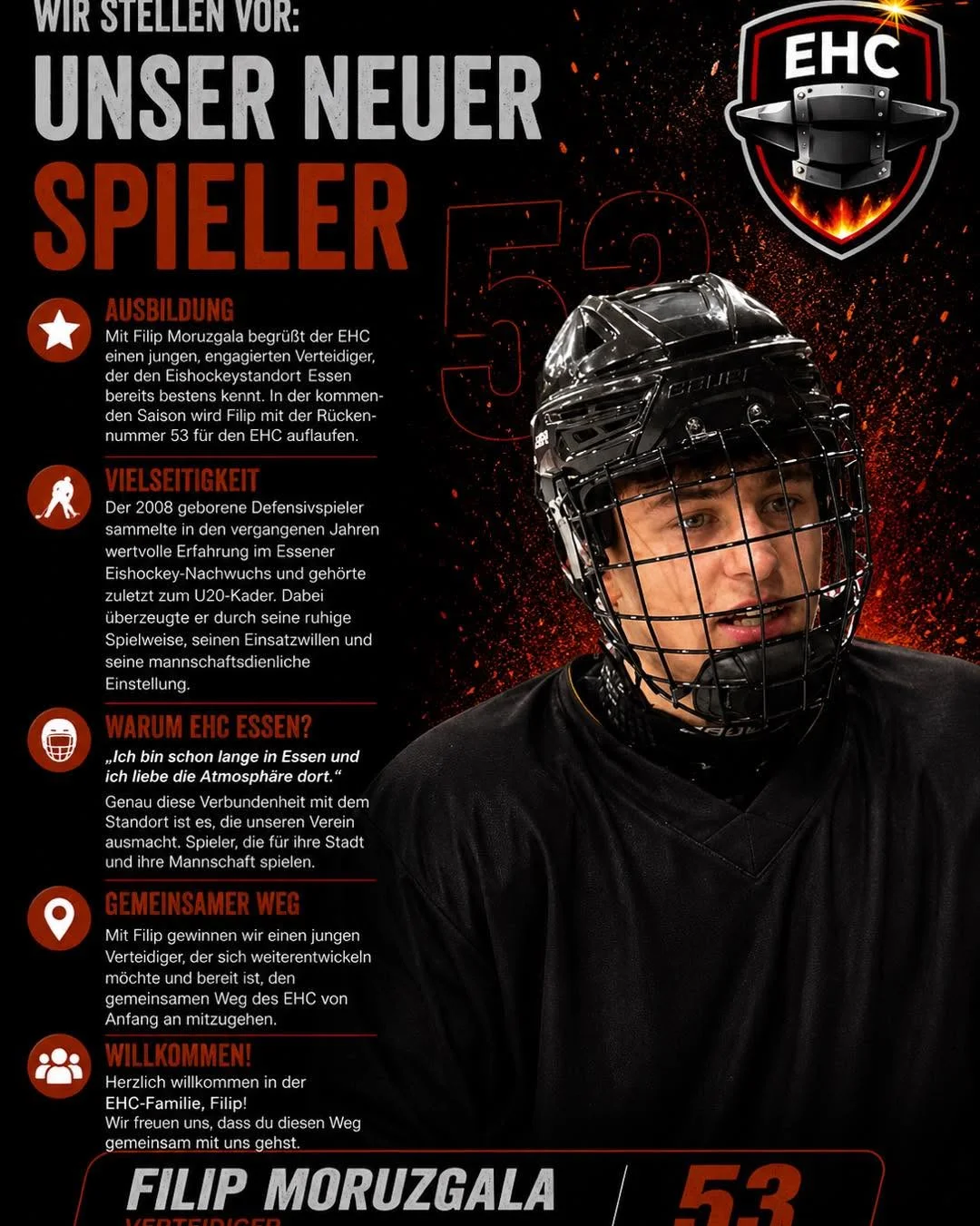 Wir stellen vor: Neuer Spieler Filip Moruzgala