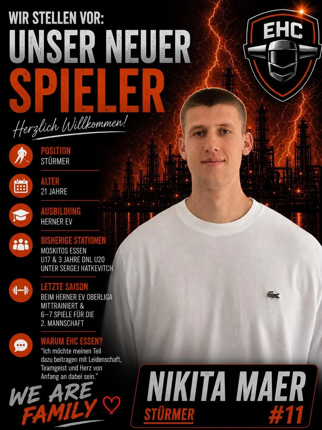 Wir stellen vor: Neuer Spieler Nikita Maer