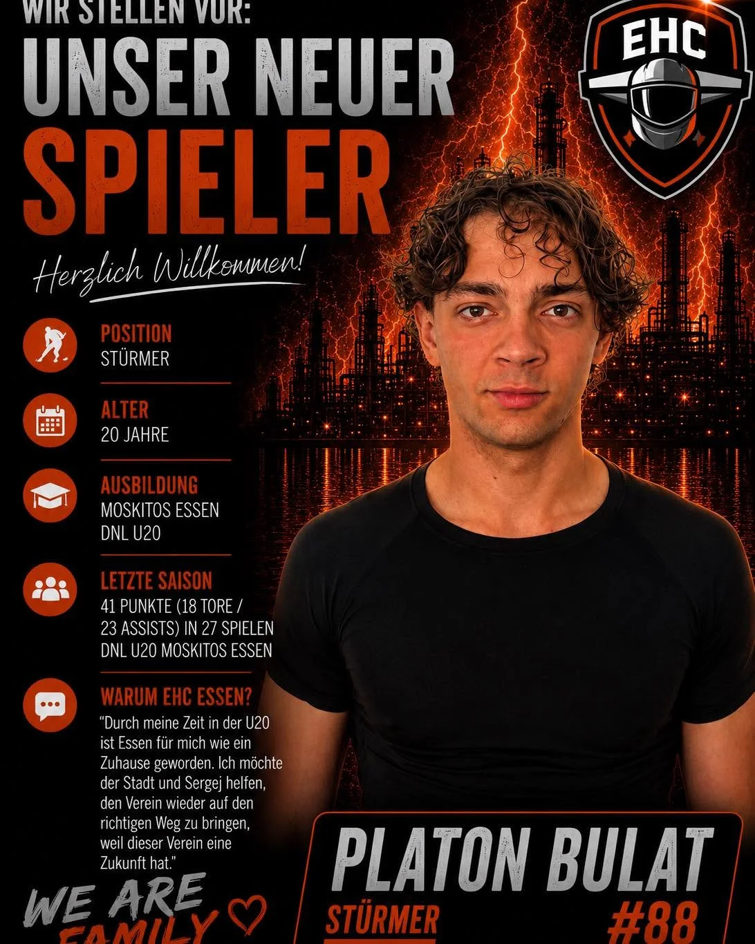 Wir stellen vor: Neuer Spieler Platon Bulat