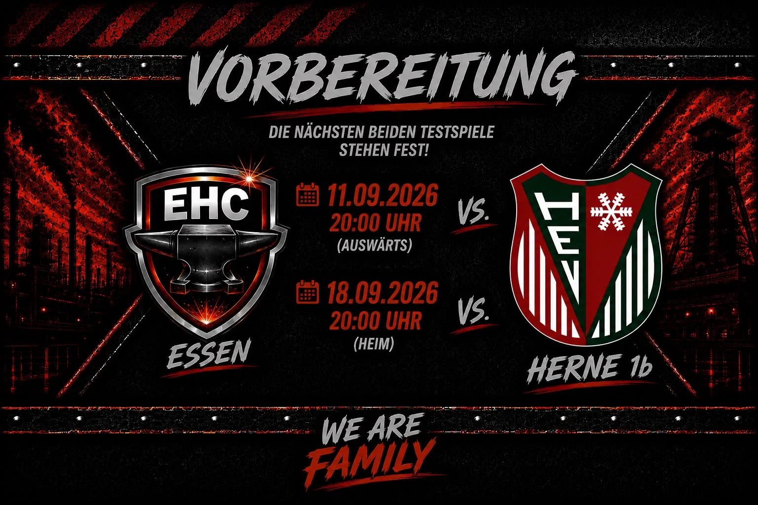 Testspiele gegen den Herner EV 1b