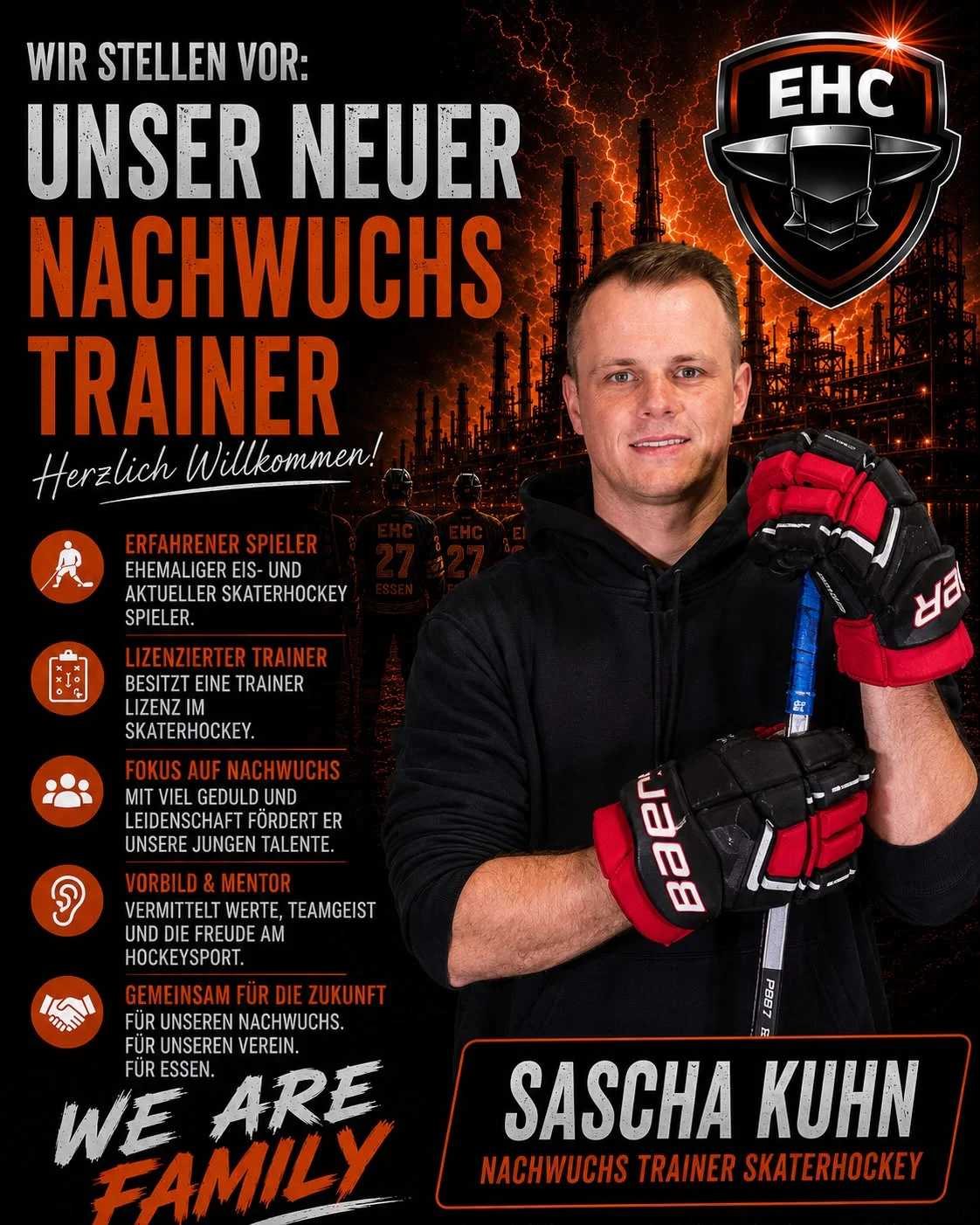 Neu im Trainerteam: Sascha Kuhn