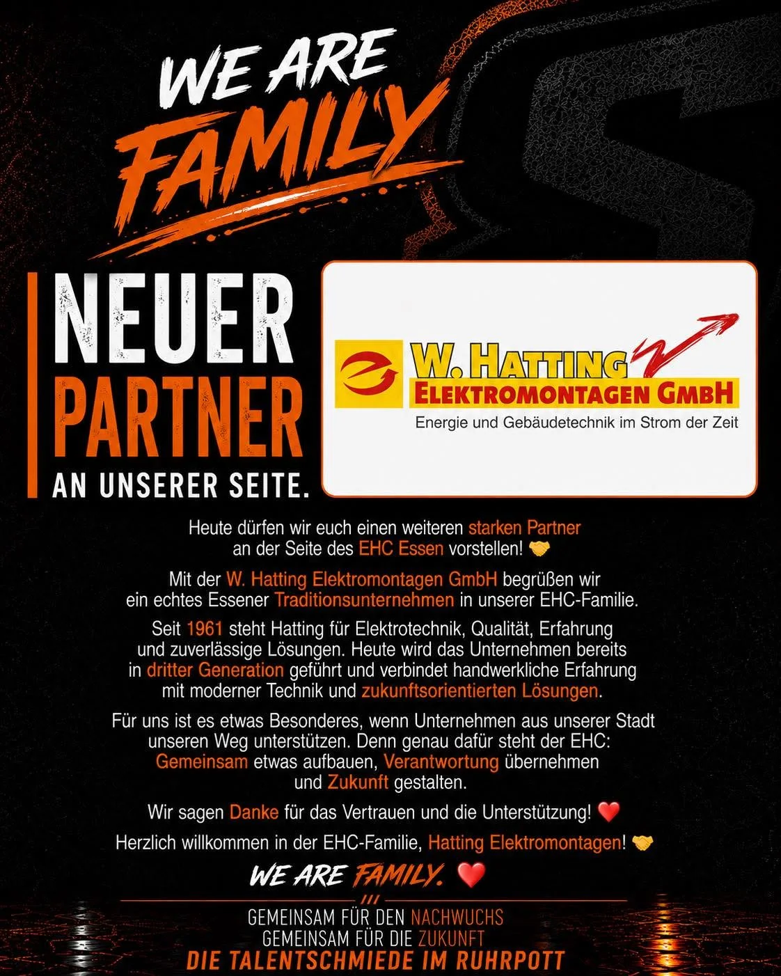 Neuer Partner: W. Hatting Elektromontagen GmbH