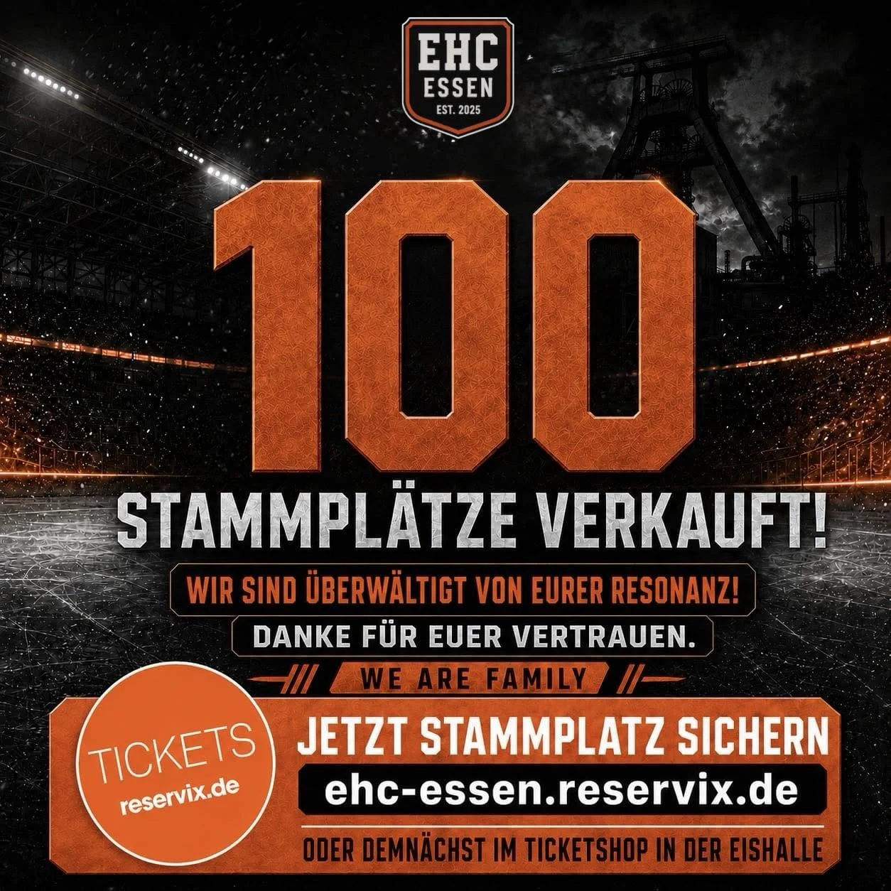 Die 100. Dauerkarte ist tatsächlich verkauft