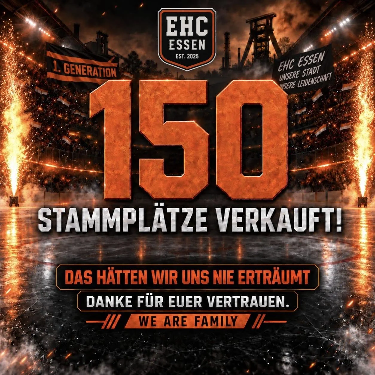 150 Dauerkarten verkauft