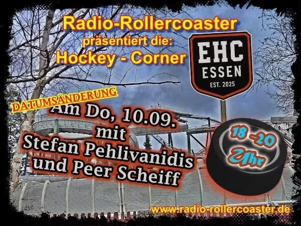 Radio RollCoaster: DONNERSTAG IST EHC-CORNER!