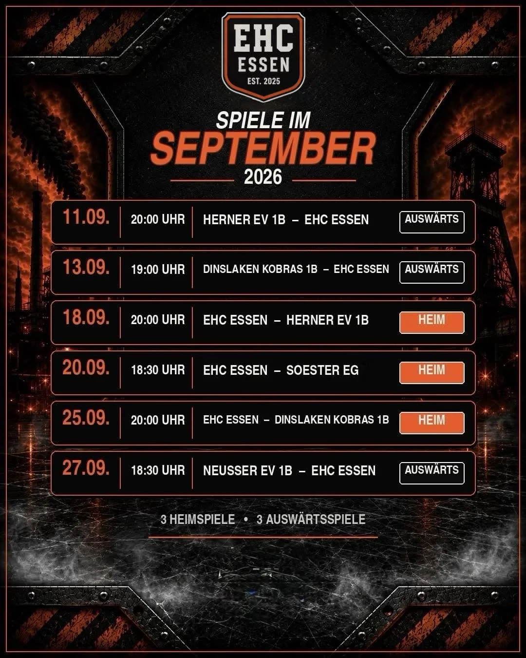 Spiele im September 2026