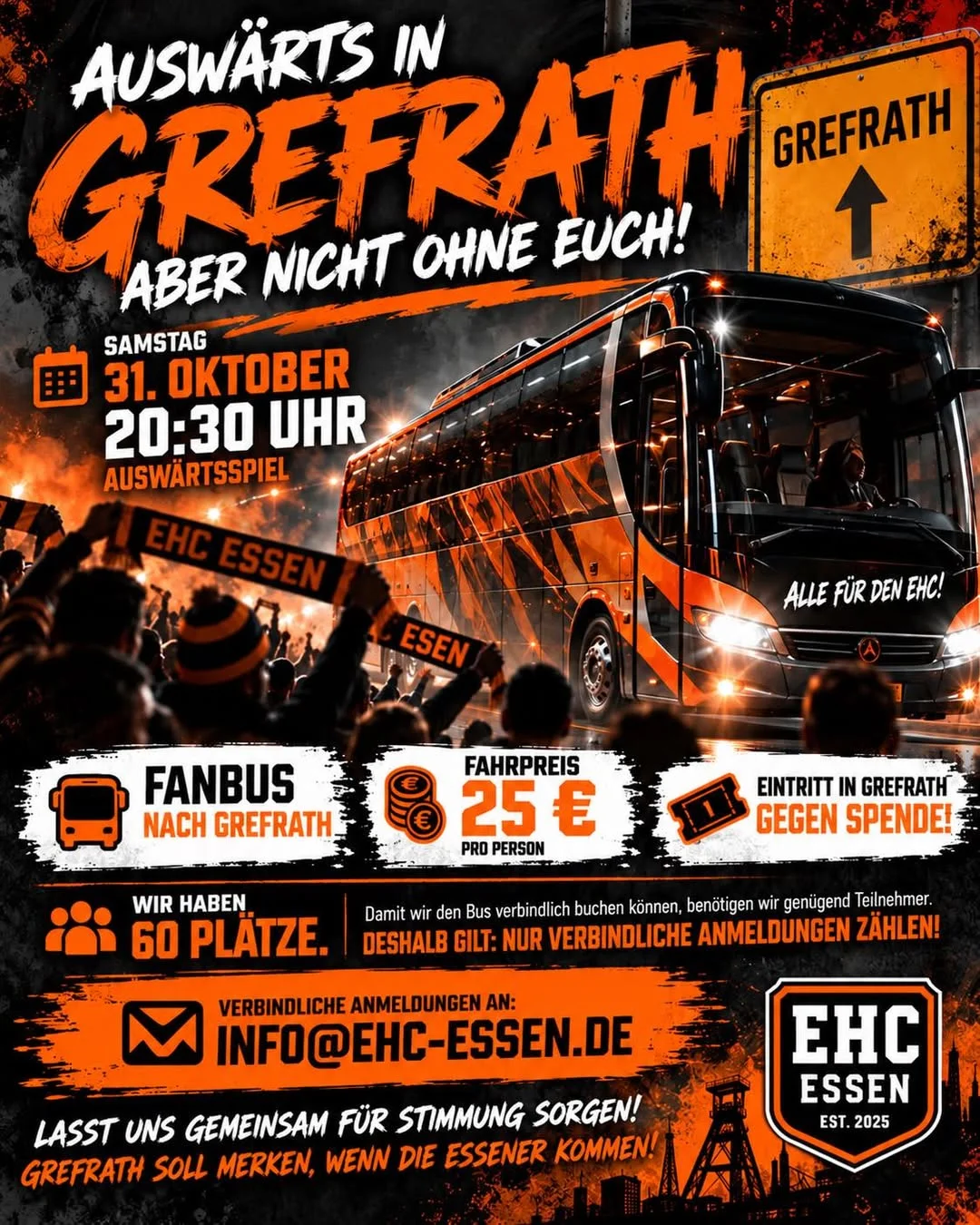am 31. Oktober, machen wir Grefrath zu unserem zweiten Zuhause!
