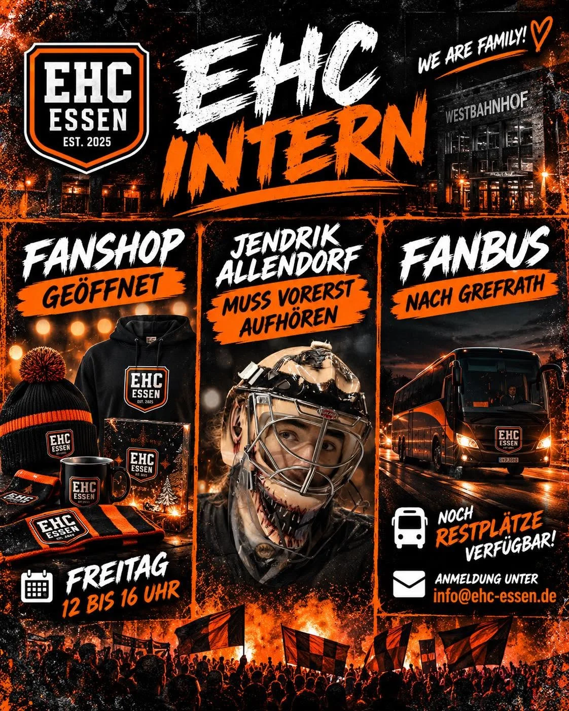 Fanshop am Freitag geoffnetuer