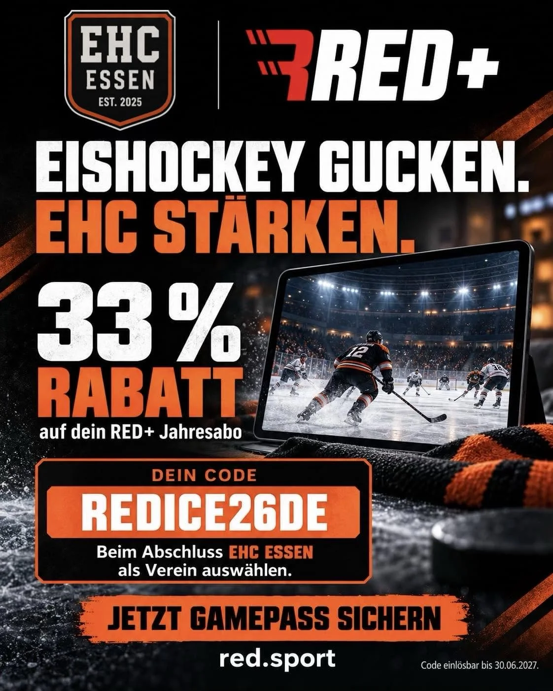 Unsere Spiele gibt’s auch im Stream bei RED+
