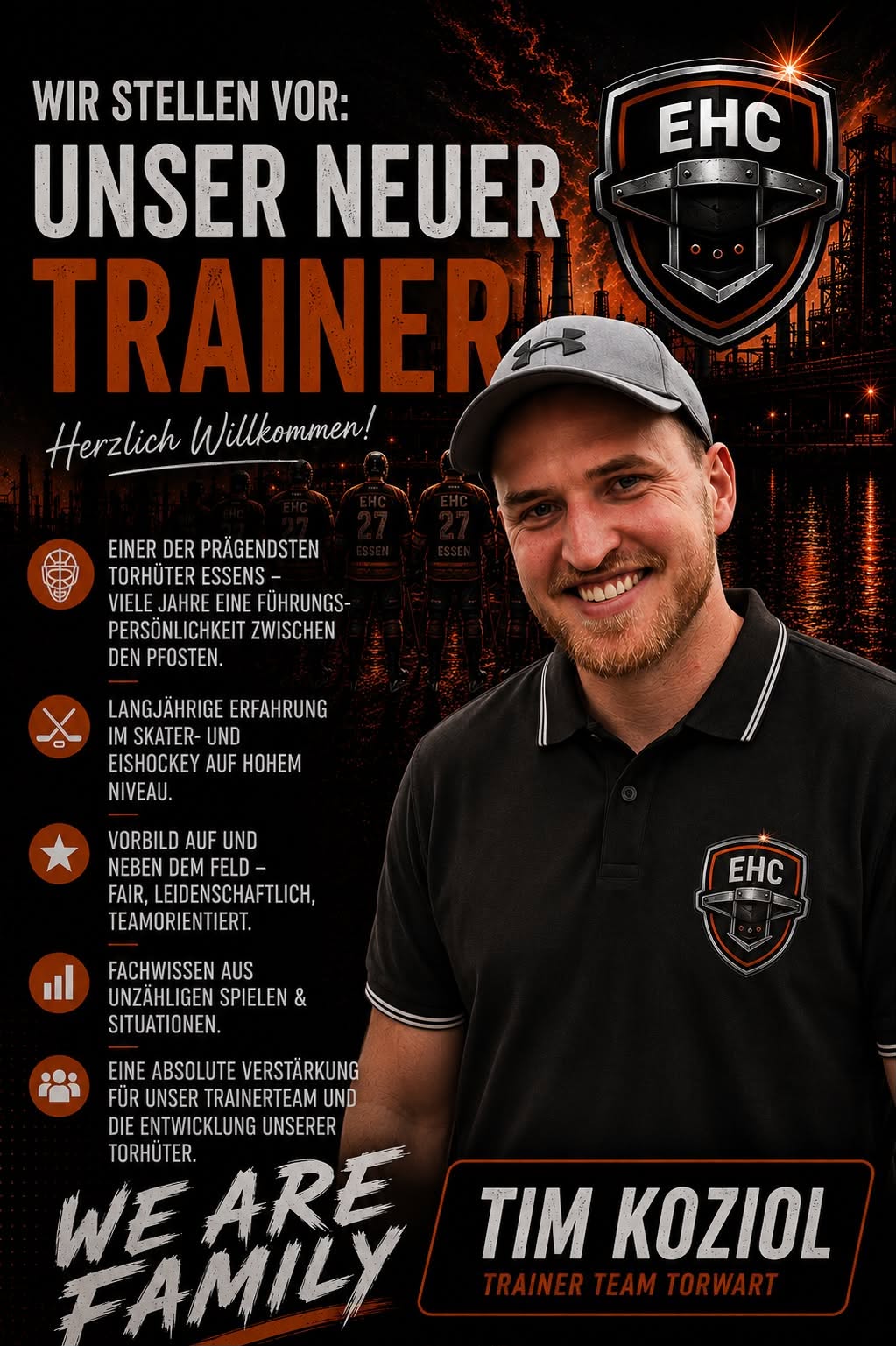 Neu im Trainerteam: Tim Koziol